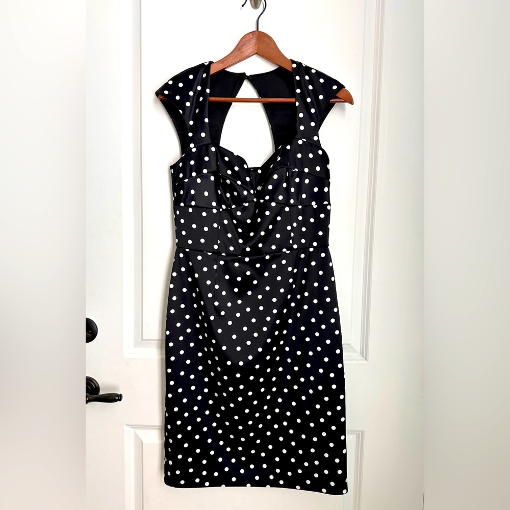 White House Black Market Polka Dot Dress